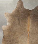 Taupe X-Large Brazilian Cowhide Rug 7'2"H x 6'0"W #B24938 by Hudson Hides