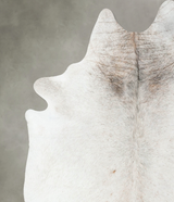 Ivory with Beige XX-Large Brazilian Cowhide Rug 8'10"H x 7'2"W #B24940 by Hudson Hides