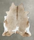 Taupe X-Large Brazilian Cowhide Rug 7'4"H x 6'0"W #B24945 by Hudson Hides