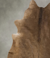 Taupe XX-Large Brazilian Cowhide Rug 7'5"H x 6'9"W #B24951 by Hudson Hides