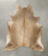 Taupe X-Large Brazilian Cowhide Rug 6'11"H x 6'3"W #B24952 by Hudson Hides