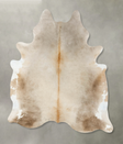 Taupe X-Large Brazilian Cowhide Rug 7'7"H x 6'1"W #B24953 by Hudson Hides
