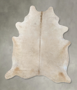 Taupe X-Large Brazilian Cowhide Rug 7'3"H x 6'1"W #B24958 by Hudson Hides