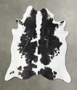 Black and White XX-Large Brazilian Cowhide Rug 7'4"H x 6'11"W #B24961 by Hudson Hides