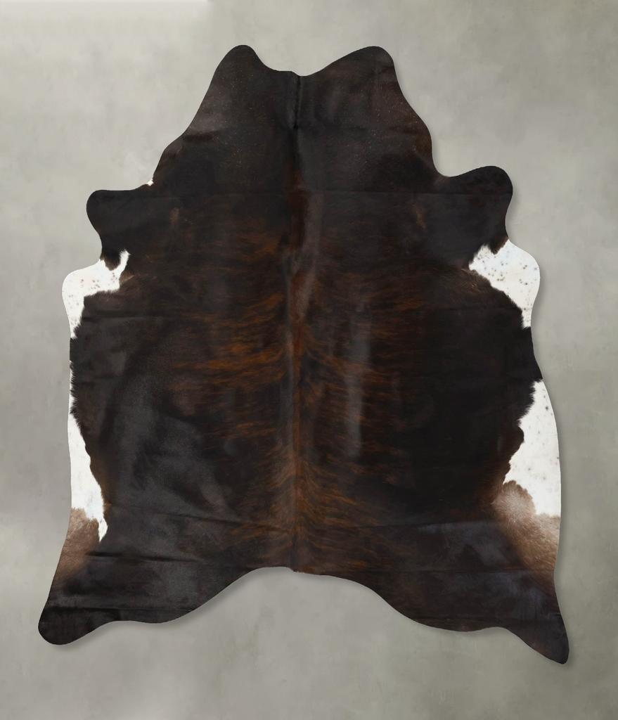Dark Brindle XX-Large Brazilian Cowhide Rug 7'9"H x 6'8"W #B24969 by Hudson Hides