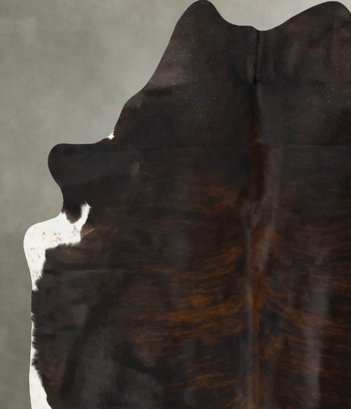 Dark Brindle XX-Large Brazilian Cowhide Rug 7'9"H x 6'8"W #B24969 by Hudson Hides