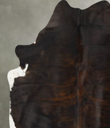 Dark Brindle XX-Large Brazilian Cowhide Rug 7'9"H x 6'8"W #B24969 by Hudson Hides