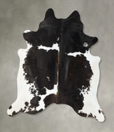 Black and White XX-Large Brazilian Cowhide Rug 7'11"H x 6'9"W #B24973 by Hudson Hides