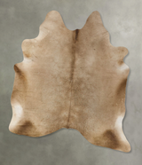 Taupe X-Large Brazilian Cowhide Rug 7'6"H x 6'0"W #B24974 by Hudson Hides
