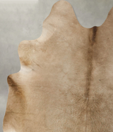 Taupe X-Large Brazilian Cowhide Rug 7'6"H x 6'0"W #B24974 by Hudson Hides