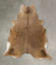 Taupe X-Large Brazilian Cowhide Rug 7'2"H x 6'5"W #B24977 by Hudson Hides