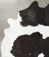 Black and White XX-Large Brazilian Cowhide Rug 8'6"H x 6'5"W #B24987 by Hudson Hides