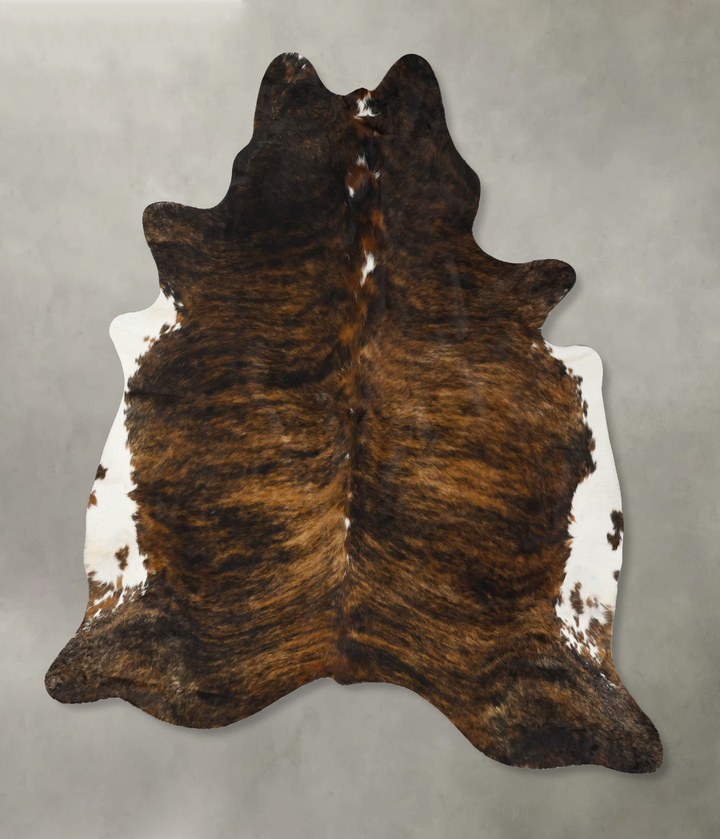 Dark Brindle XX-Large Brazilian Cowhide Rug 8'5"H x 7'3"W #B24990 by Hudson Hides