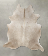Taupe XX-Large Brazilian Cowhide Rug 7'11"H x 6'6"W #B24996 by Hudson Hides