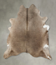 Taupe X-Large Brazilian Cowhide Rug 7'5"H x 6'9"W #B24997 by Hudson Hides