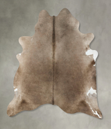 Taupe X-Large Brazilian Cowhide Rug 7'5"H x 6'9"W #B24997 by Hudson Hides