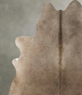Taupe X-Large Brazilian Cowhide Rug 7'5"H x 6'9"W #B24997 by Hudson Hides