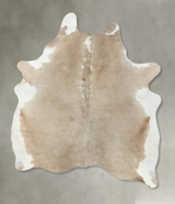 Taupe X-Large Brazilian Cowhide Rug 7'6"H x 5'8"W #B24998 by Hudson Hides