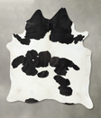 Black and White XX-Large Brazilian Cowhide Rug 7'9"H x 6'6"W #B25007 by Hudson Hides
