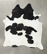 Black and White XX-Large Brazilian Cowhide Rug 7'9"H x 6'6"W #B25007 by Hudson Hides