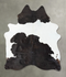 Black and White X-Large Brazilian Cowhide Rug 7'10