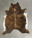 Medium Brindle XX-Large Brazilian Cowhide Rug 7'10"H x 6'9"W #B25027 by Hudson Hides