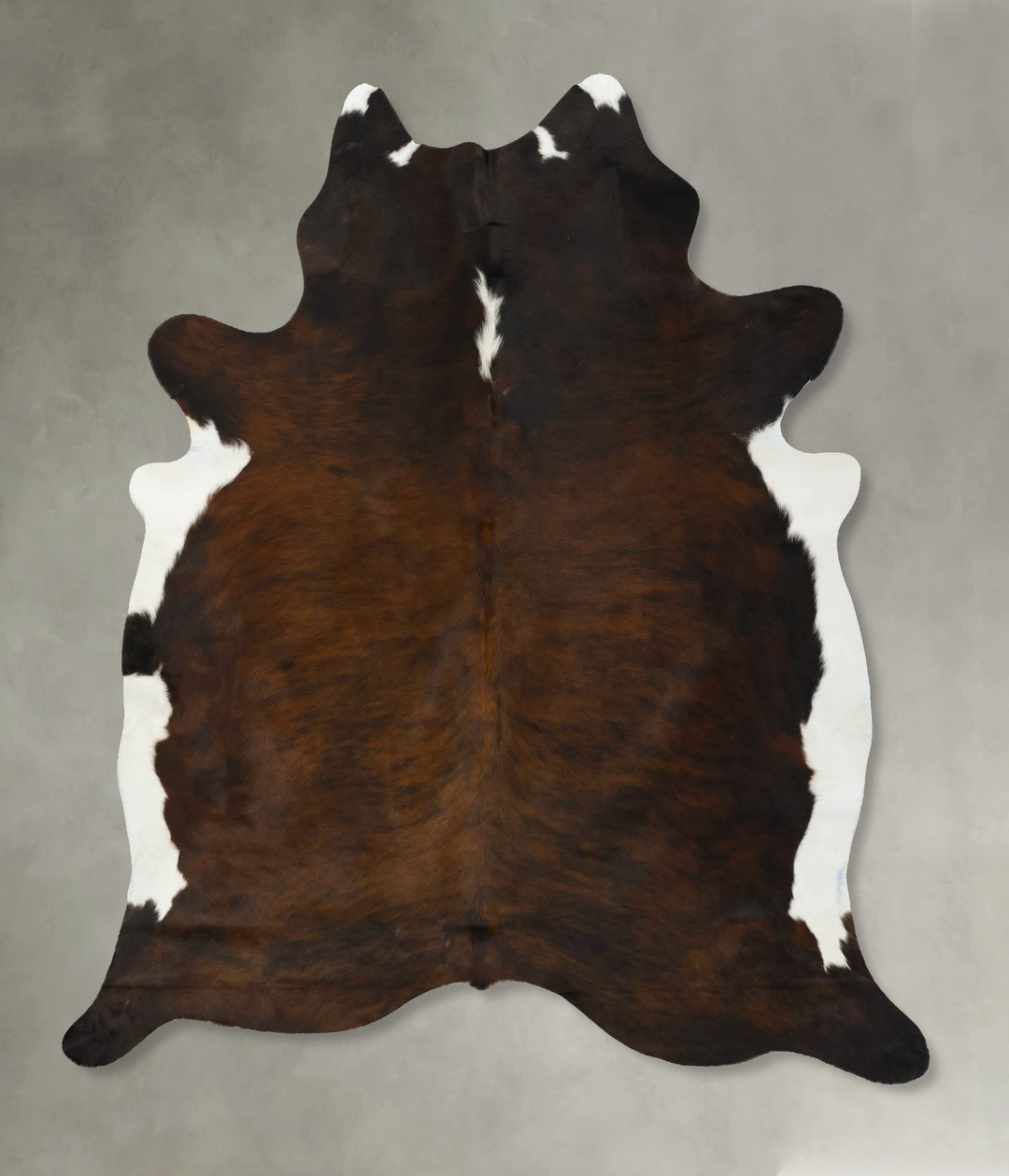 Dark Brindle X-Large Brazilian Cowhide Rug 7'8"H x 6'5"W #B25032 by Hu