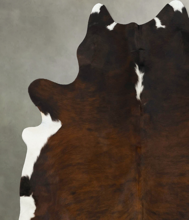 Dark Brindle X-Large Brazilian Cowhide Rug 7'8"H x 6'5"W #B25032 by Hudson Hides