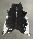 Black and White XX-Large Brazilian Cowhide Rug 8'0"H x 6'6"W #B25042 by Hudson Hides