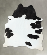 Black and White X-Large Brazilian Cowhide Rug 8'6"H x 5'9"W #B25051 by Hudson Hides