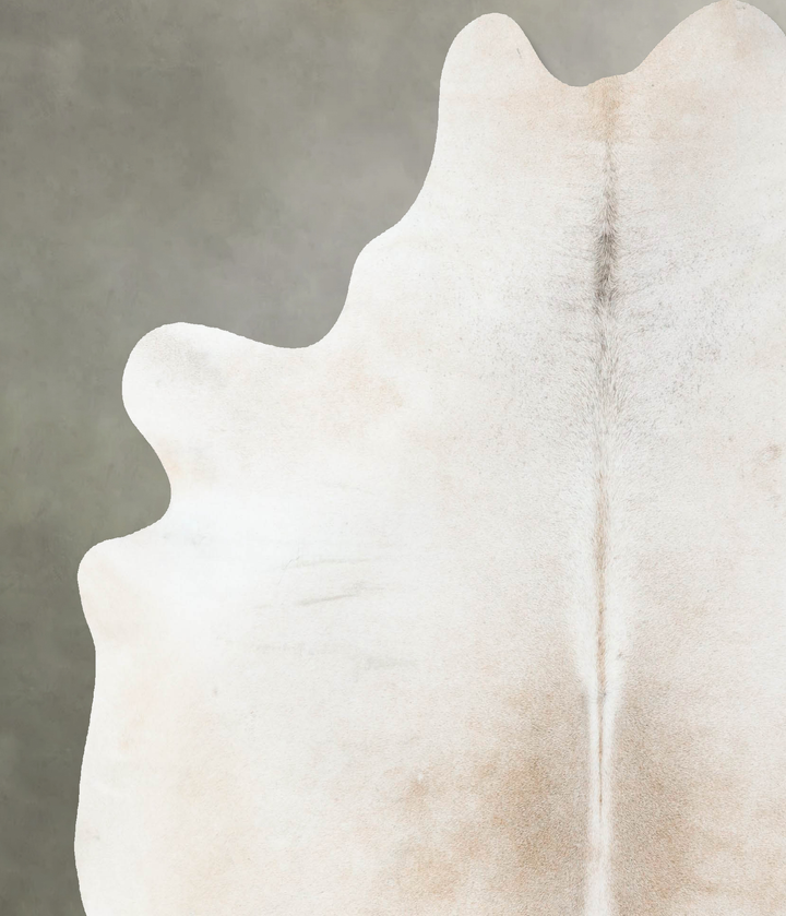 Grey with Beige X-Large Brazilian Cowhide Rug 7'5"H x 6'6"W #B25061 by Hudson Hides