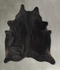 Solid Black XX-Large Brazilian Cowhide Rug 8'7
