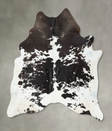 Black and White XX-Large Brazilian Cowhide Rug 8'1"H x 6'7"W #B25068 by Hudson Hides