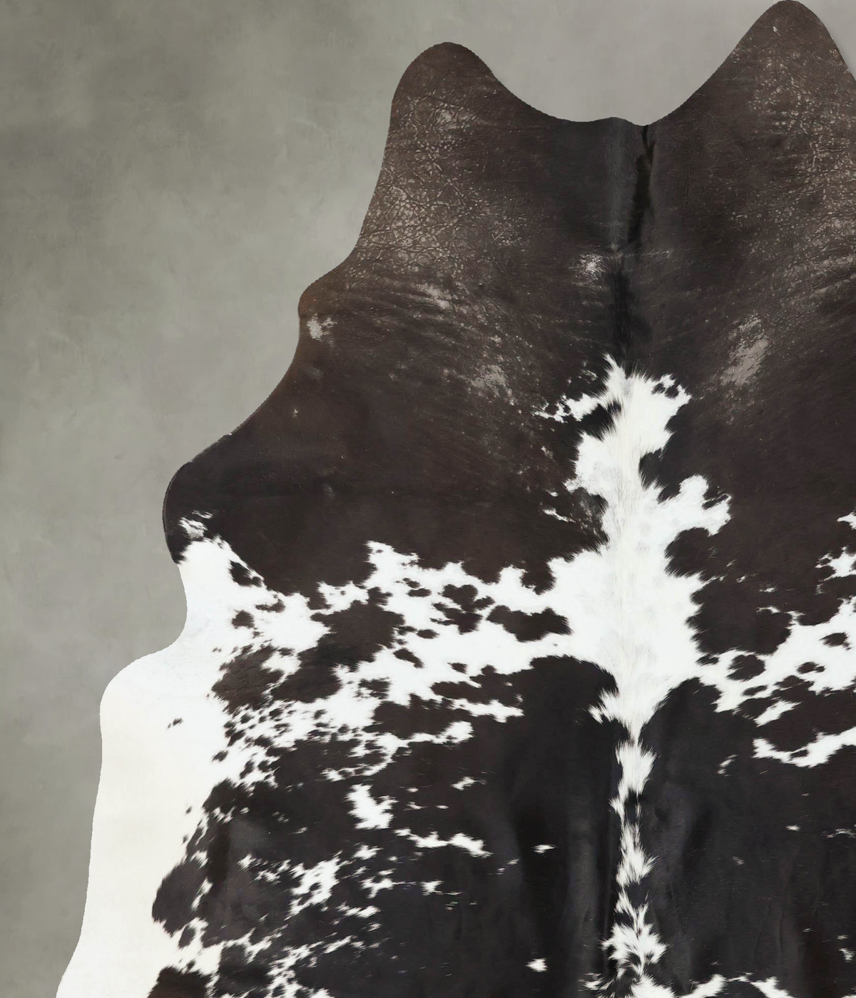 Black and White XX-Large Brazilian Cowhide Rug 8'1"H x 6'7"W #B25068 by Hudson Hides