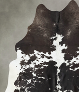 Black and White XX-Large Brazilian Cowhide Rug 8'1"H x 6'7"W #B25068 by Hudson Hides