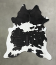 Black and White XX-Large Brazilian Cowhide Rug 7'11"H x 6'6"W #B25070 by Hudson Hides