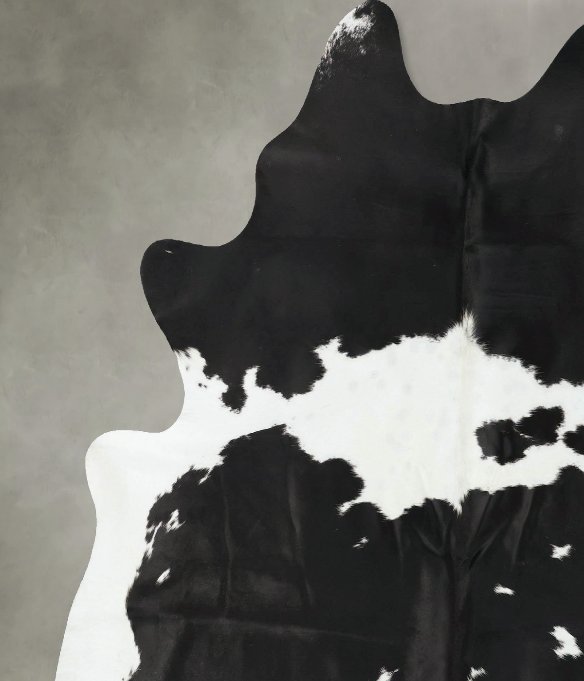 Black and White XX-Large Brazilian Cowhide Rug 7'11"H x 6'6"W #B25070 by Hudson Hides