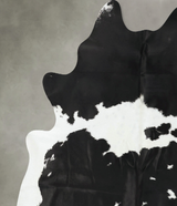Black and White XX-Large Brazilian Cowhide Rug 7'11"H x 6'6"W #B25070 by Hudson Hides