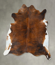 Dark Brindle XX-Large Brazilian Cowhide Rug 7'4"H x 6'10"W #B25074 by Hudson Hides