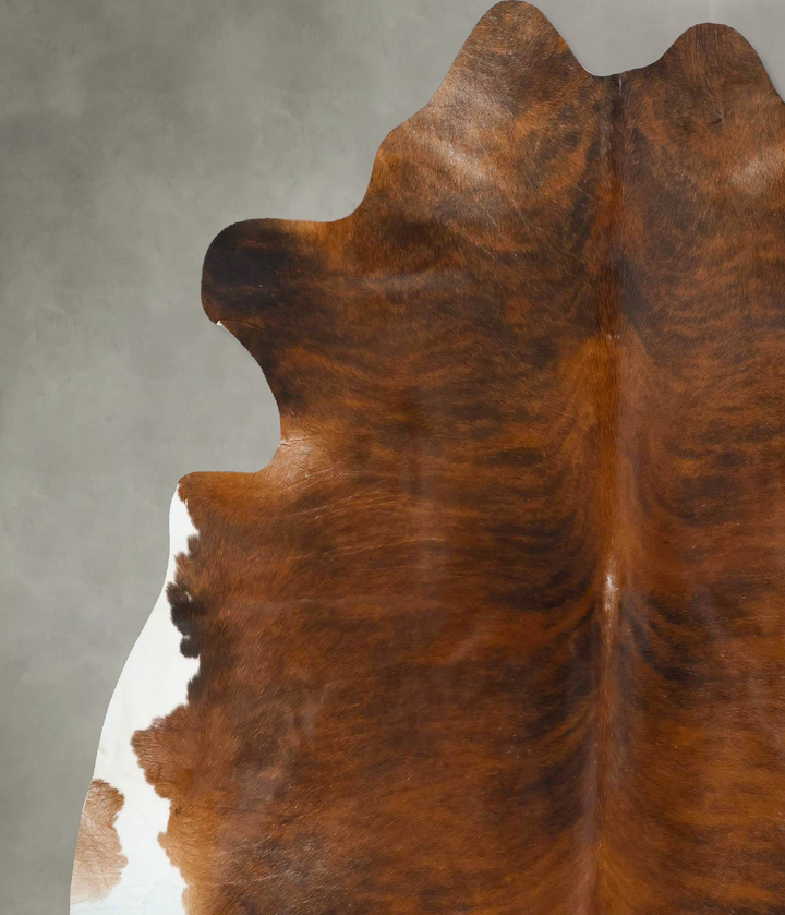 Dark Brindle XX-Large Brazilian Cowhide Rug 7'4"H x 6'10"W #B25074 by Hudson Hides