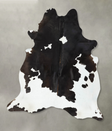 Chocolate and White XX-Large Brazilian Cowhide Rug 7'7"H x 6'9"W #B25075 by Hudson Hides