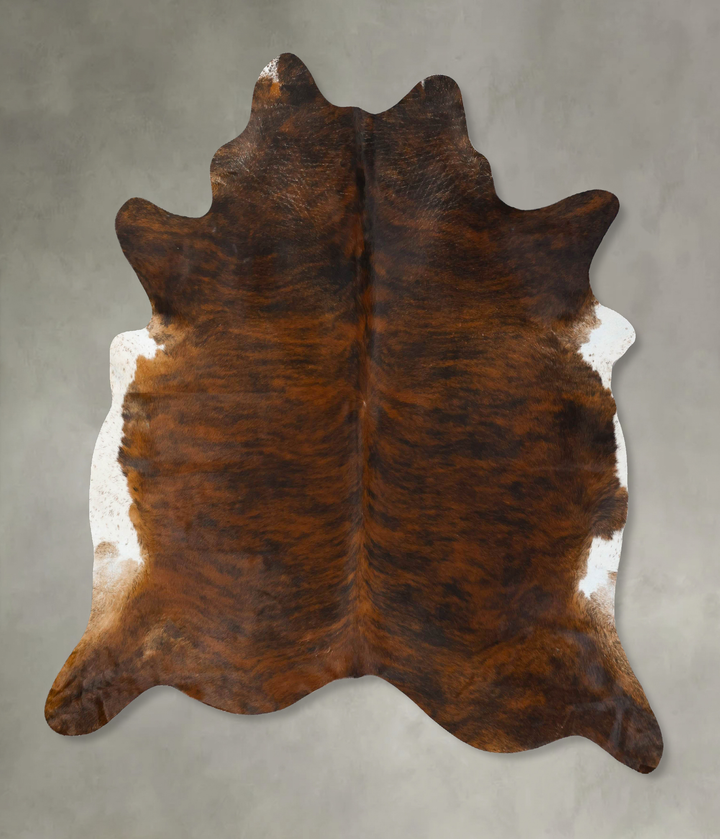 Dark Brindle XX-Large Brazilian Cowhide Rug 7'4"H x 6'10"W #B25076 by Hudson Hides
