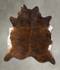Dark Brindle XX-Large Brazilian Cowhide Rug 7'4