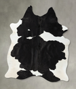 Black and White XX-Large Brazilian Cowhide Rug 8'6"H x 6'9"W #B25077 by Hudson Hides