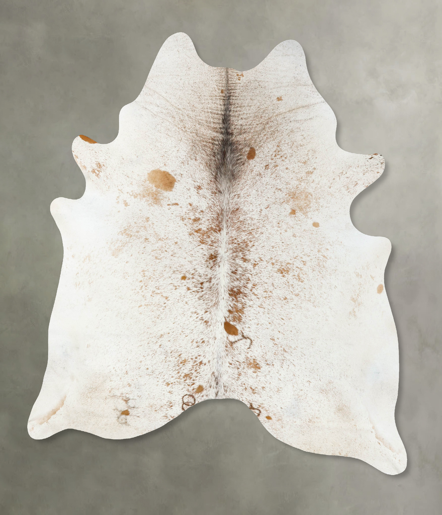 Salt and Pepper Brown XX-Large Brazilian Cowhide Rug 8'3"H x 6'10"W #B25078 by Hudson Hides
