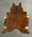 Medium Brindle XX-Large Brazilian Cowhide Rug 7'9"H x 6'6"W #B25084 by Hudson Hides