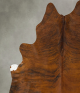 Medium Brindle XX-Large Brazilian Cowhide Rug 7'9"H x 6'6"W #B25084 by Hudson Hides