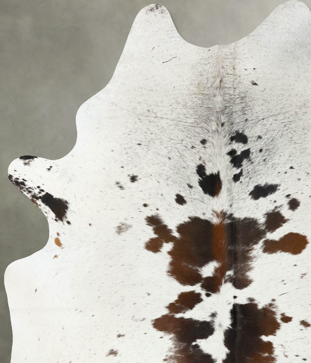 Chocolate and White XX-Large Brazilian Cowhide Rug 8'7"H x 6'7"W #B25089 by Hudson Hides
