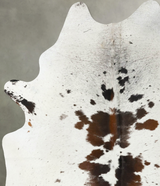 Chocolate and White XX-Large Brazilian Cowhide Rug 8'7"H x 6'7"W #B25089 by Hudson Hides