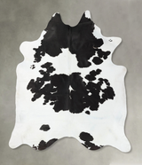 Black and White XX-Large Brazilian Cowhide Rug 9'6"H x 7'11"W #B25094 by Hudson Hides